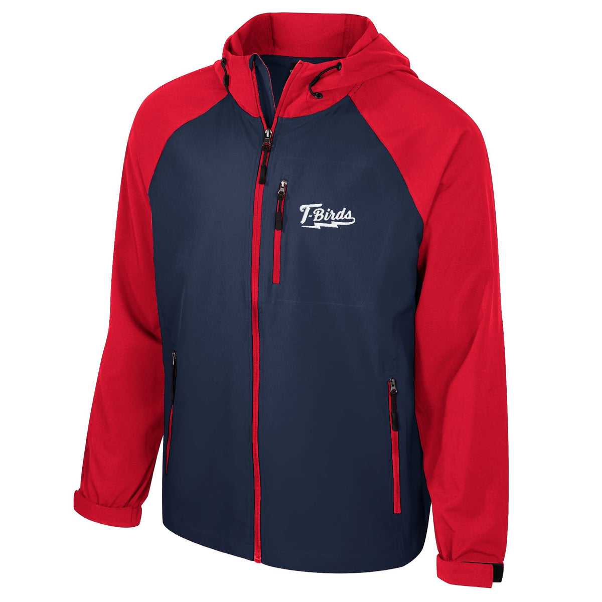 Wilkes Full Zip Jacket - Navy/Red