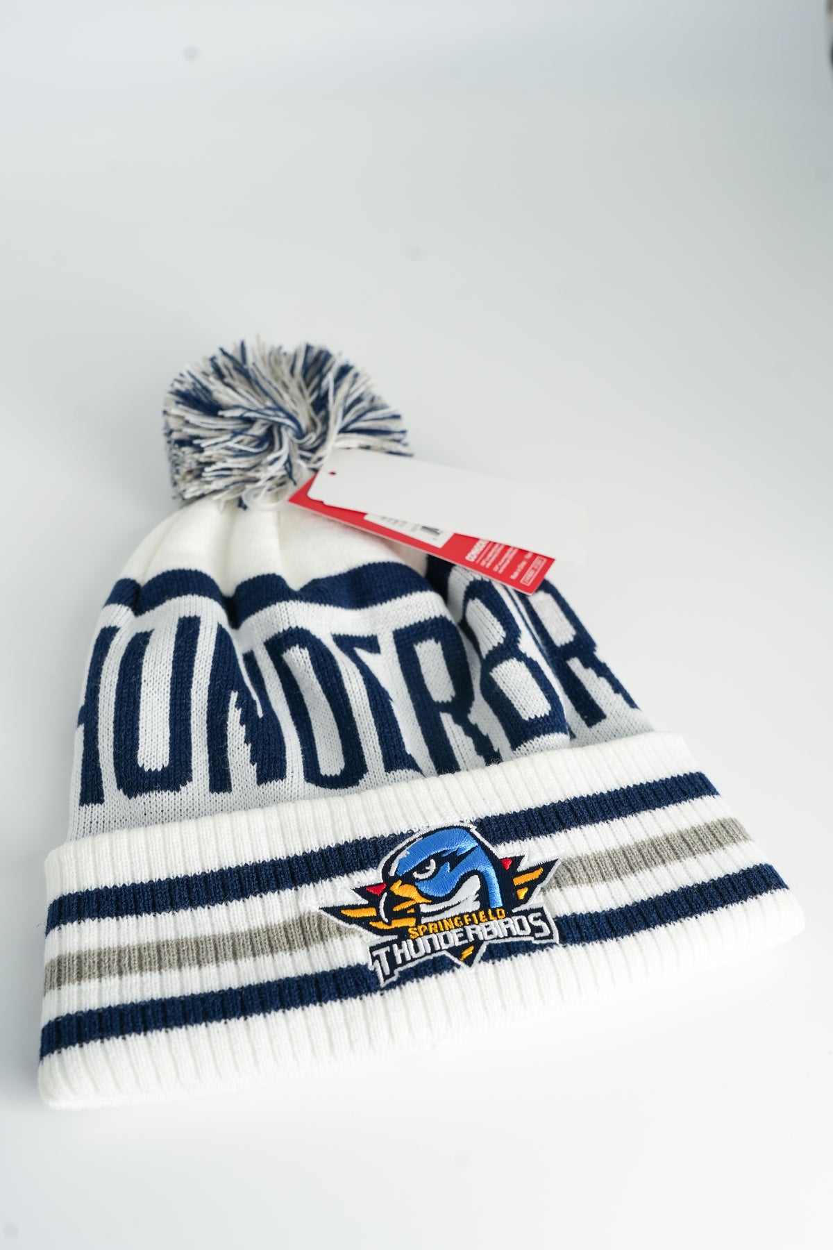 CCM Classic Pom Knit - White /Navy