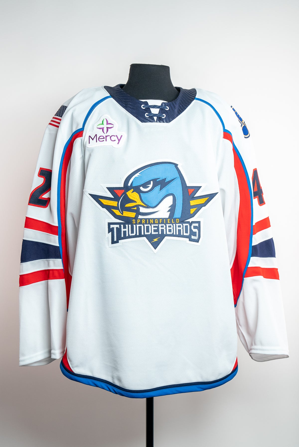 2023-24 White Jersey - #42 Chris Harpur - Game Worn - Size 58