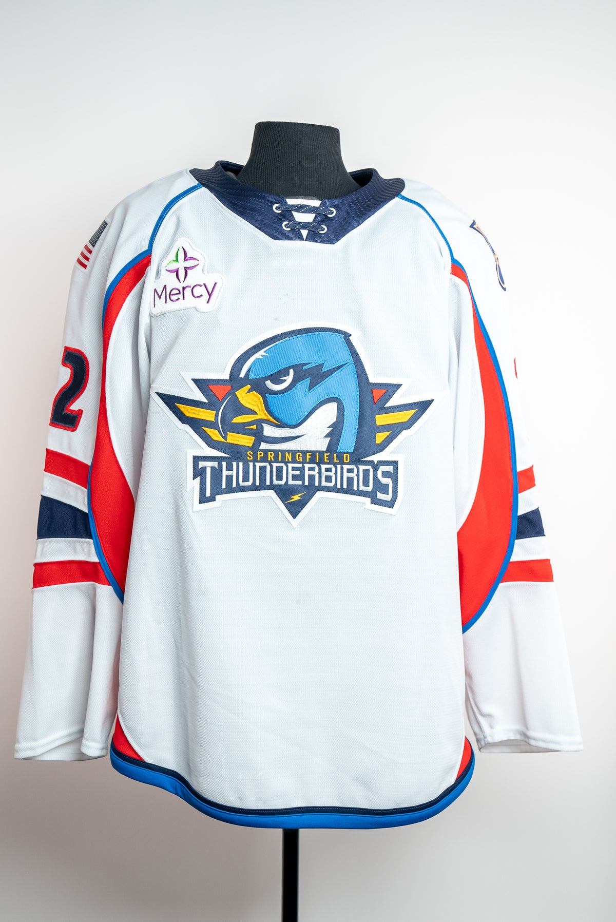 2022-23 White Jersey - #22 Greg Printz - Game Worn & Signed - Size 56