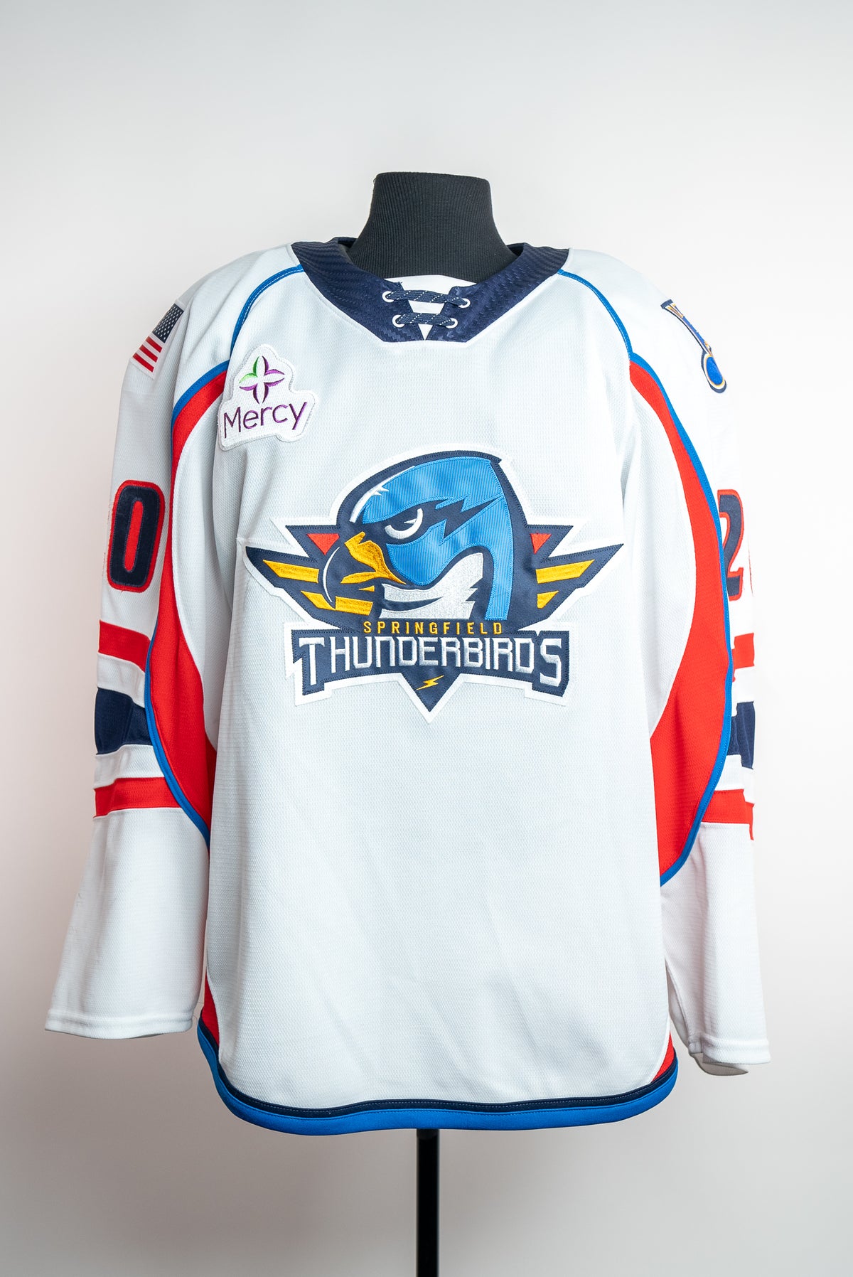 2022-23 White Jersey - #20 Steven Jandric - Game Worn & Signed - Size 56