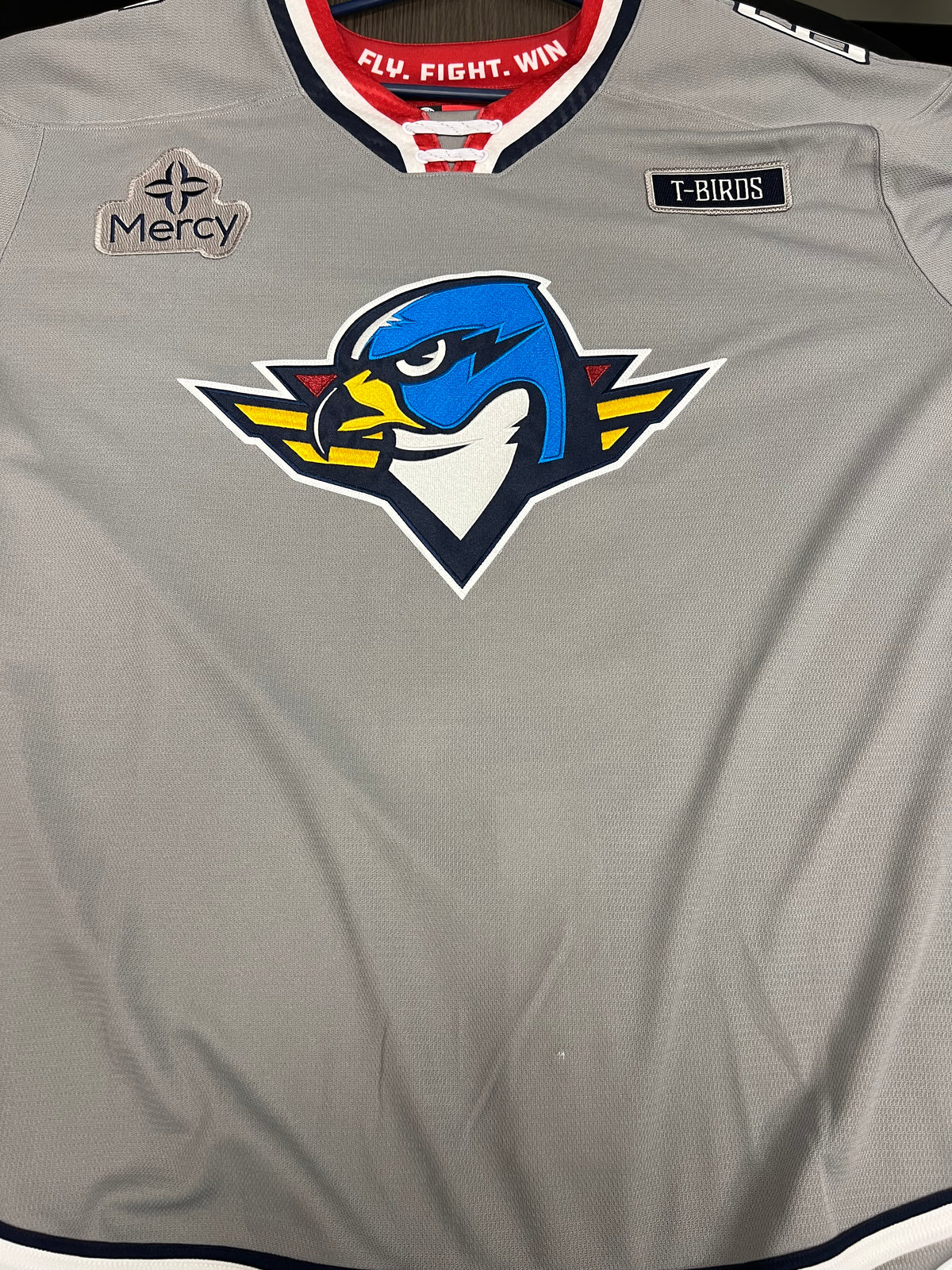 2025-26 Grey 3rd Authentic Jersey - #6 Corey Schueneman - Game Issued - Size 56 - Set 1/1