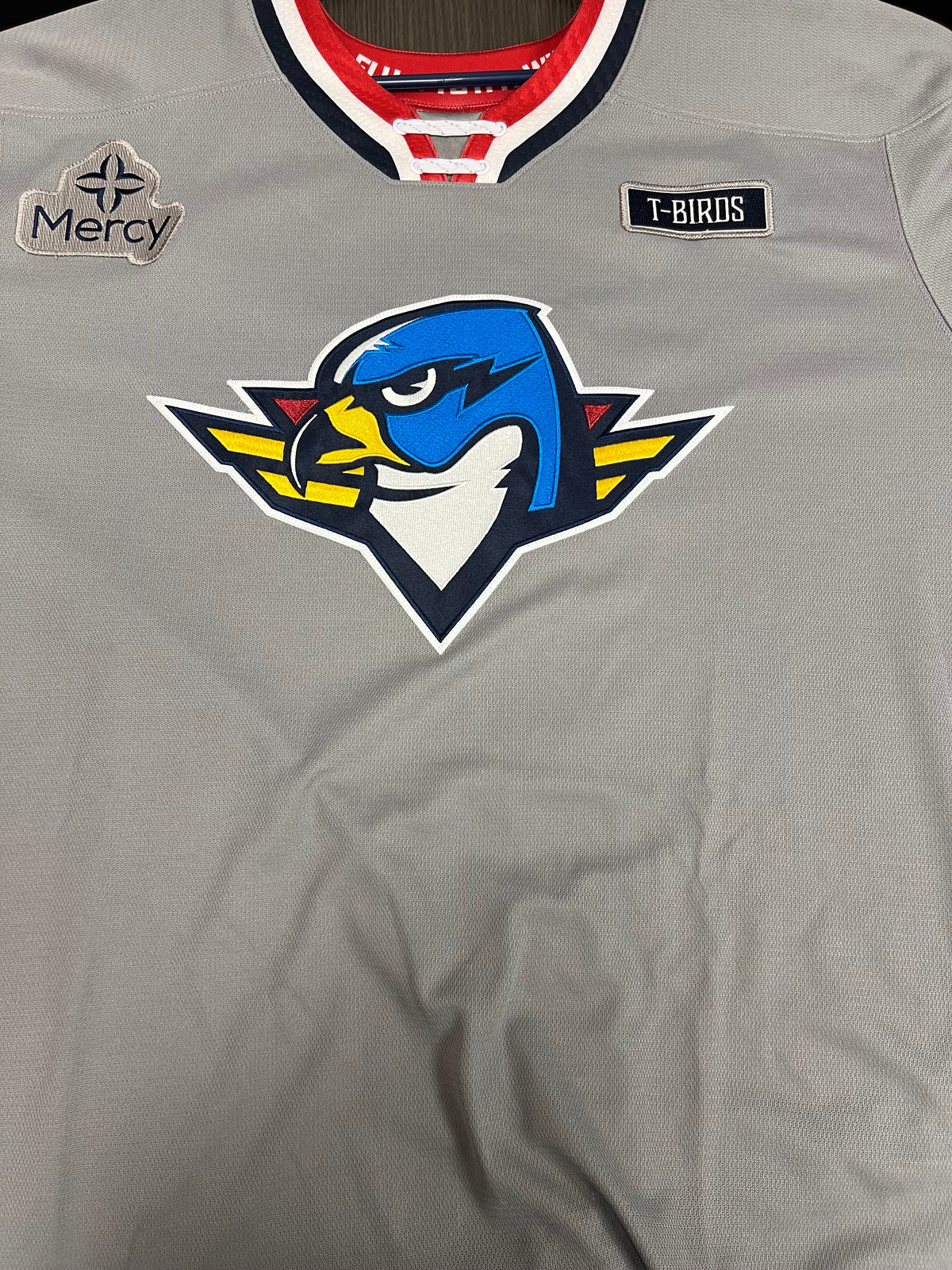 2025-26 Grey 3rd Authentic Jersey - #7 Leo Loof - Game Issued - Size 56 - Set 2/3