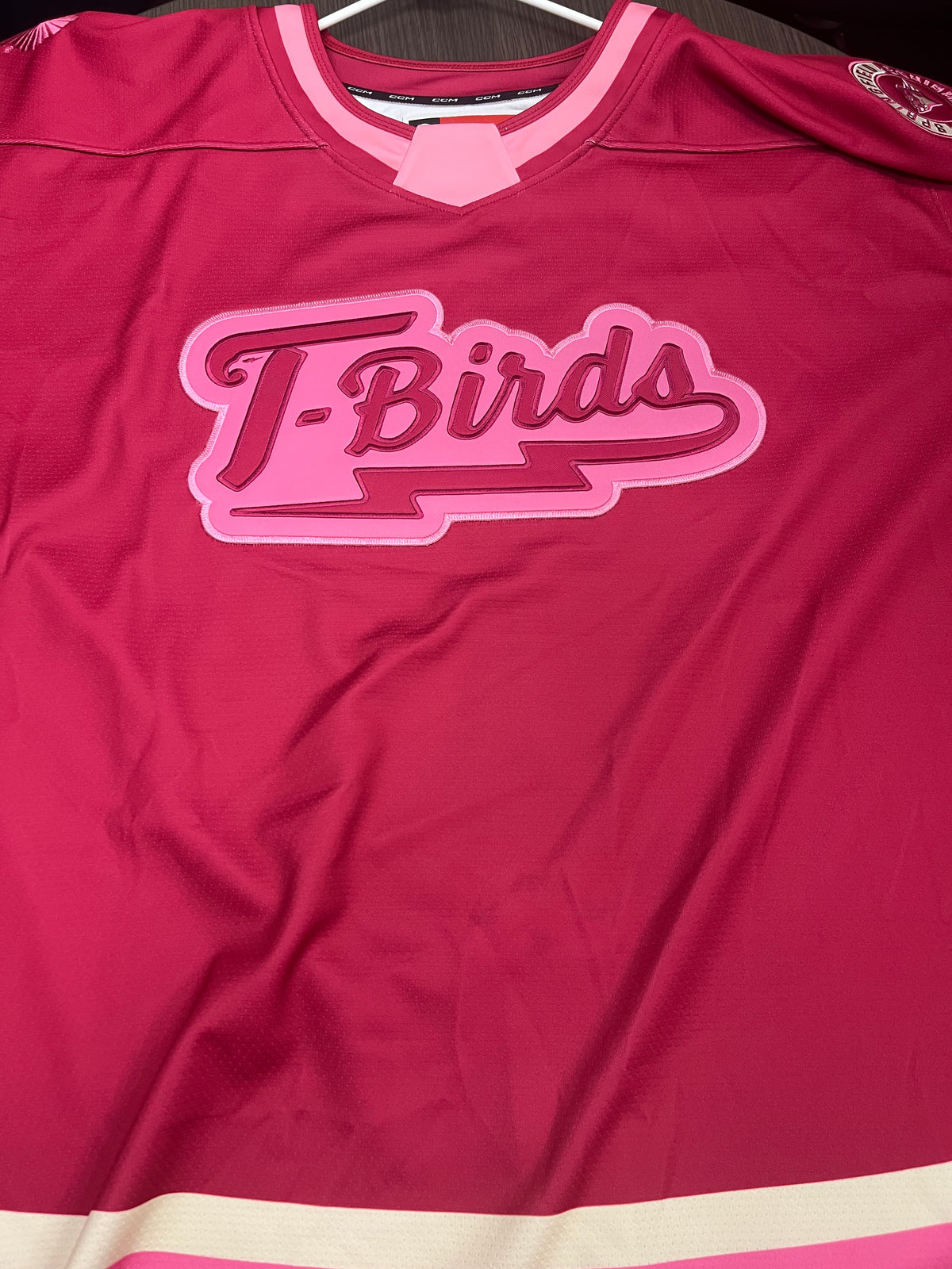 2025-26 Pink in the Rink Authentic Jersey - #38 Tarun Fizer - Game Issued - Size 56 - Set 1/1