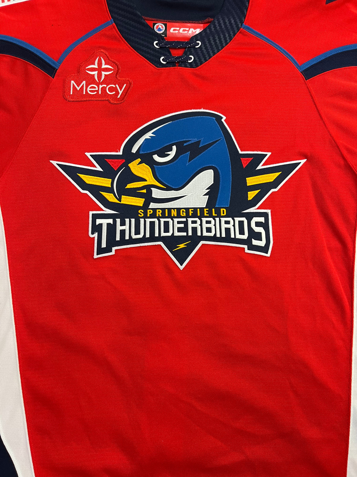 2024-25 Red Jersey - #24 Tanner Dickinson - Game Worn & Signed - Size 54 - Set 1/2