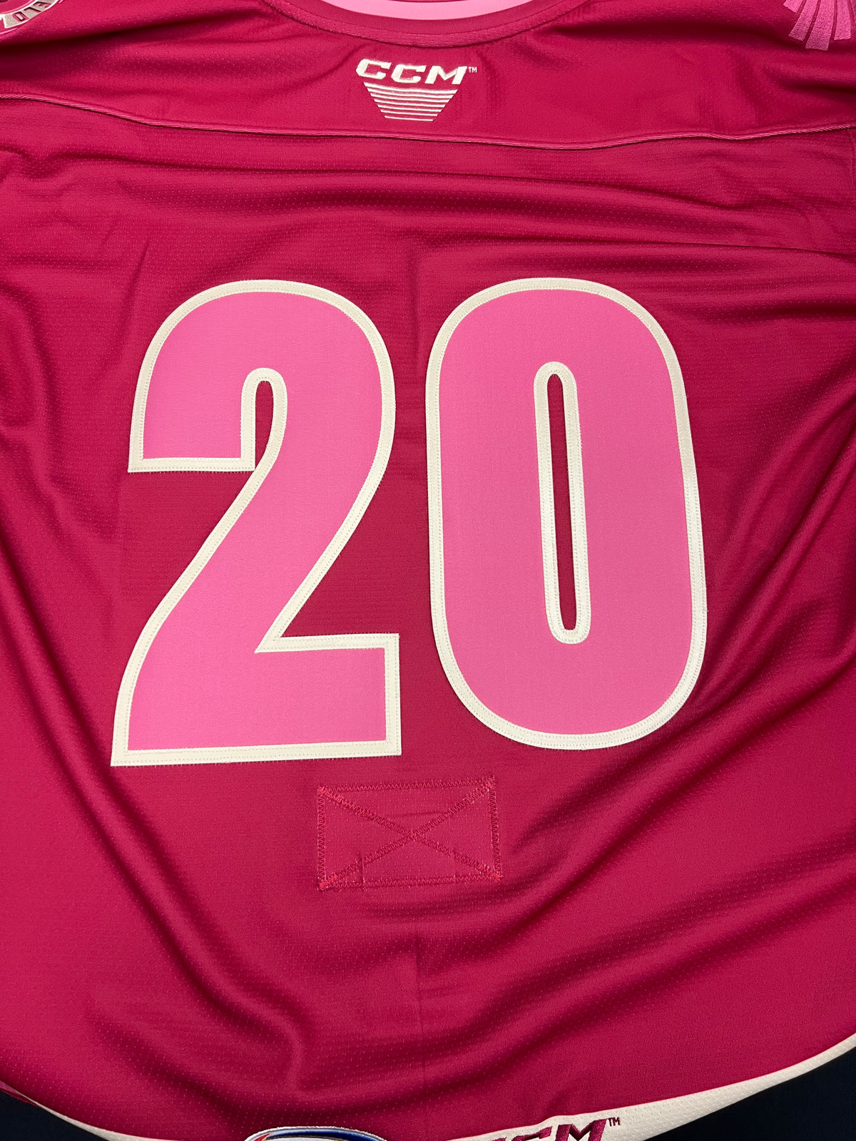 2025-26 Pink in the Rink Authentic Jersey with #, No Name - Locker Room Issued