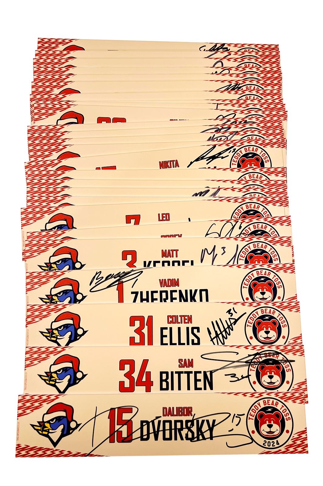 2024-25 Teddy Bear Toss Locker Nameplate