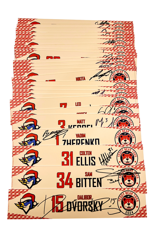 2024-25 Teddy Bear Toss Locker Nameplate
