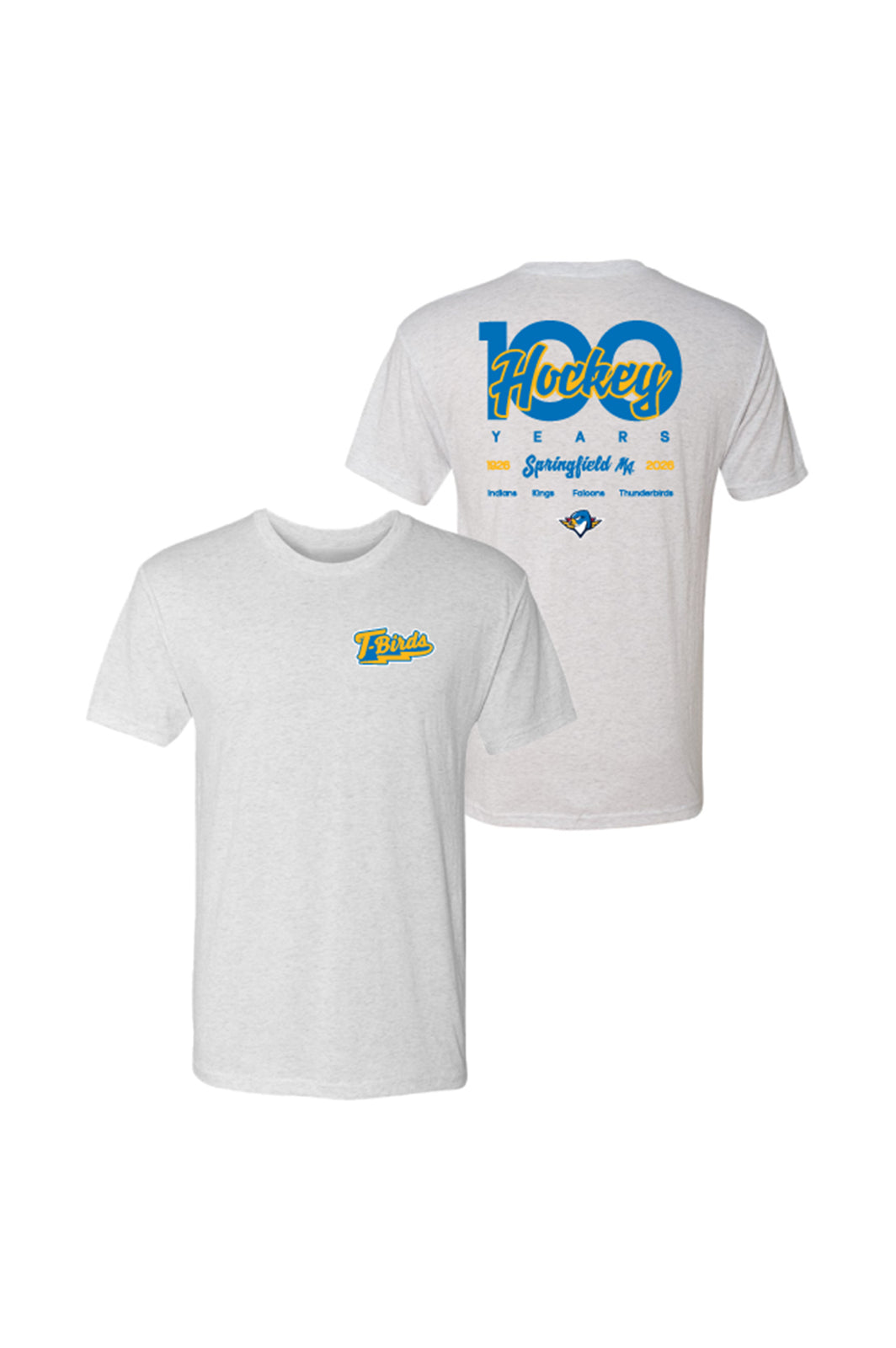 100 Years Hockey Tee - Heather White