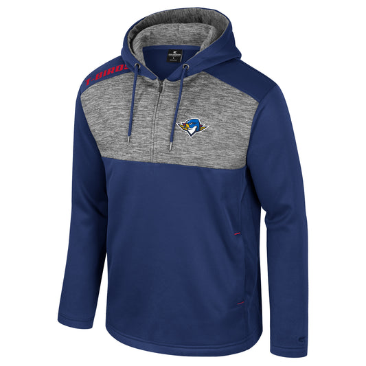 The Gang 1/4 Zip Poly Hoodie Navy/Grey