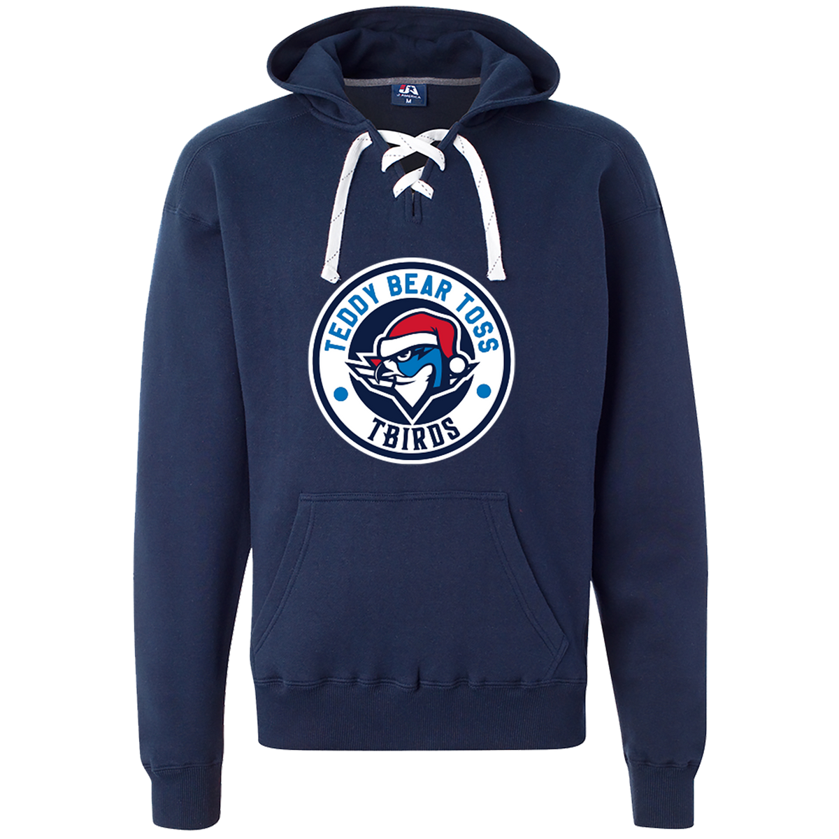 Teddy Bear Toss/Santa Boomer Laced Hood - Navy