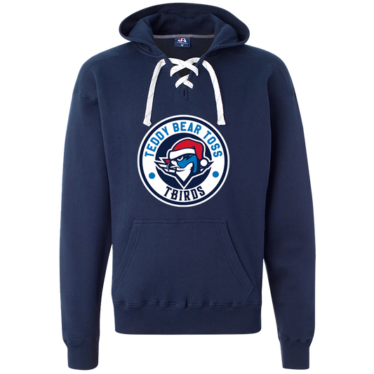 Teddy Bear Toss/Santa Boomer Laced Hood - Navy