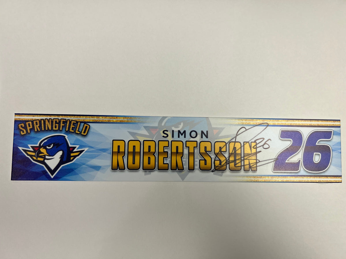 2023-24 Springfield Thunderbirds 3rd Jersey Locker Nameplate