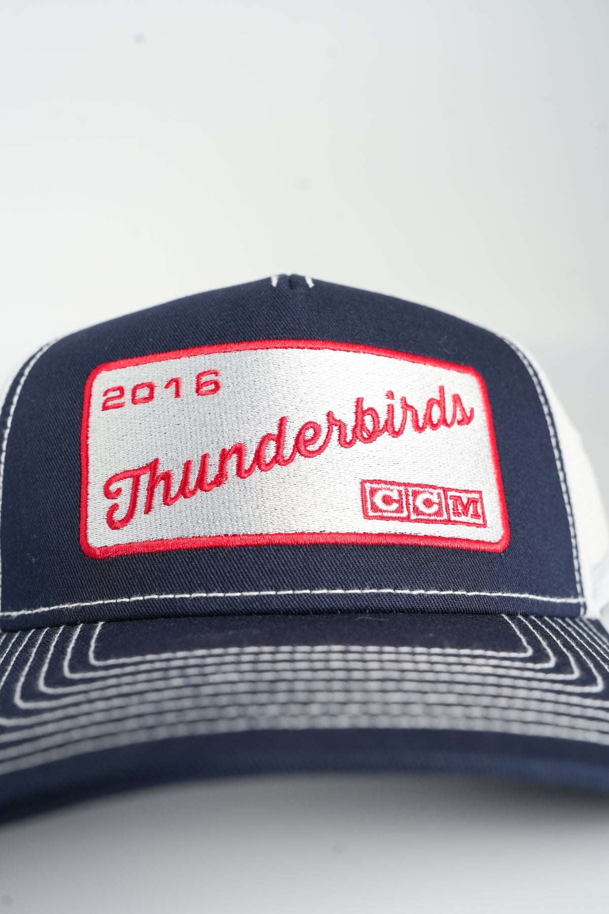 CCM Throwback Trucker w/Vintage Patch - Navy/White