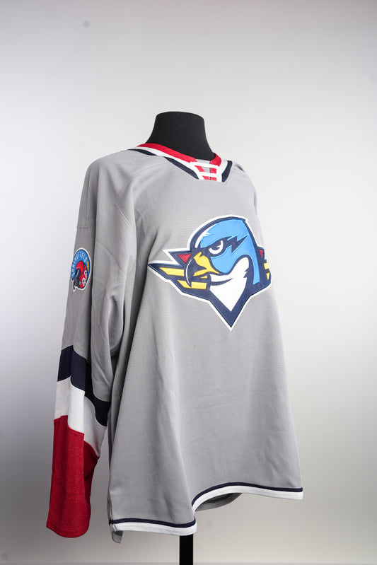 (NEW) Youth Grey Replica Quicklite Third Jersey