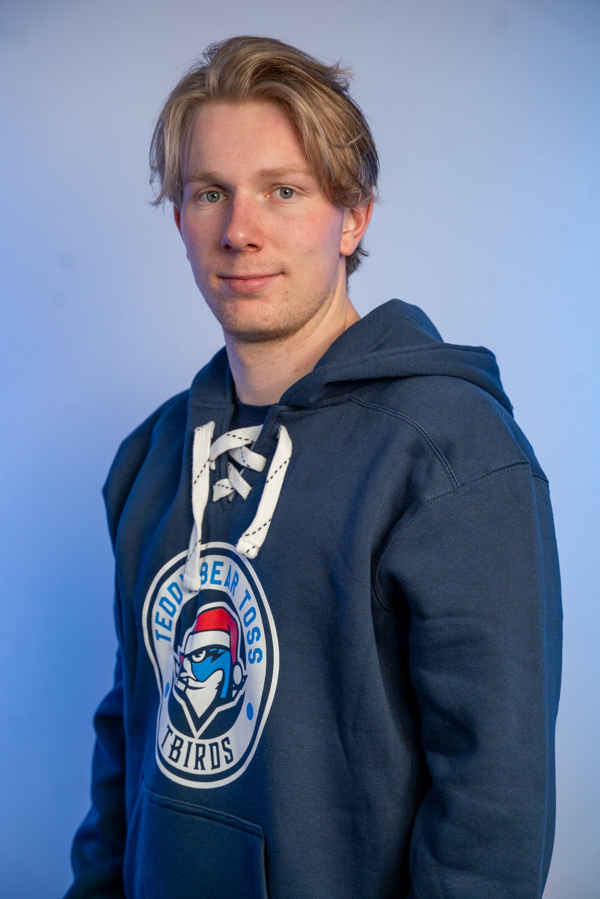 Teddy Bear Toss/Santa Boomer Laced Hood - Navy