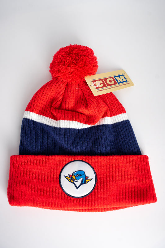 CCM Vintage Knit - Red/Navy w/Patch