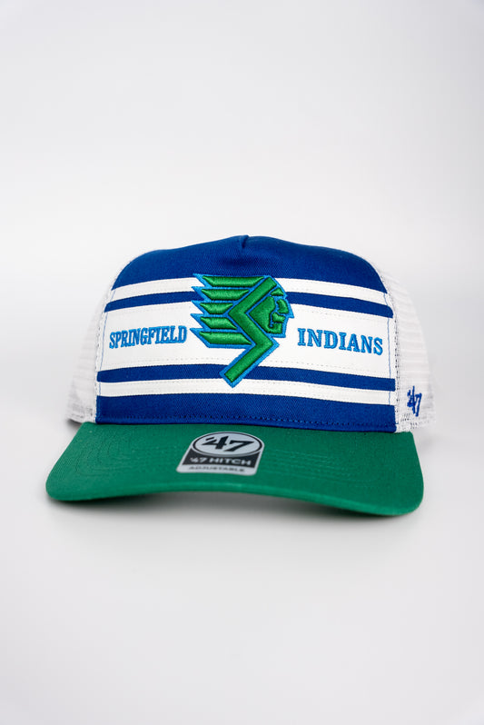'47 Super Stripe Indians Hitch - Green/Blue/White