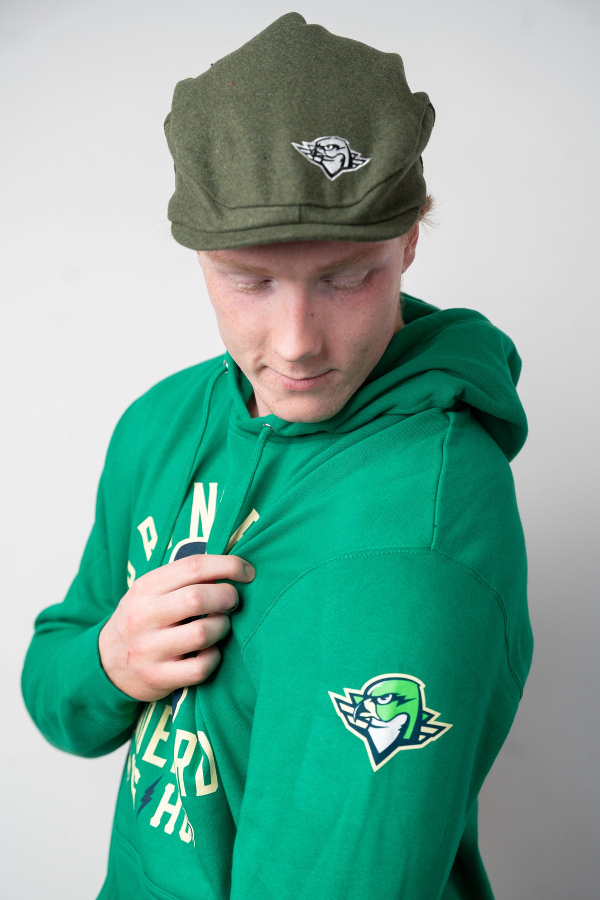 Green Irish Hood - Skull Logo