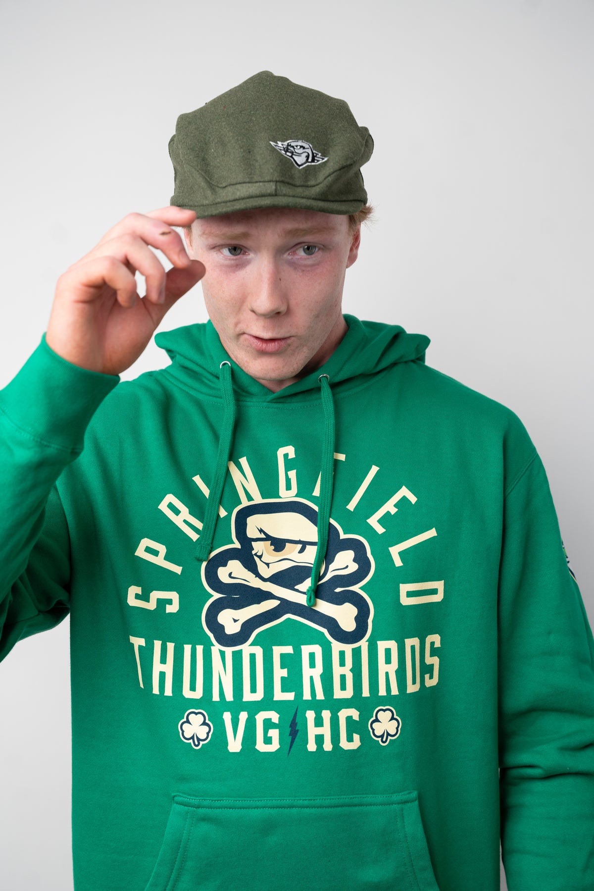 Green Irish Hood - Skull Logo