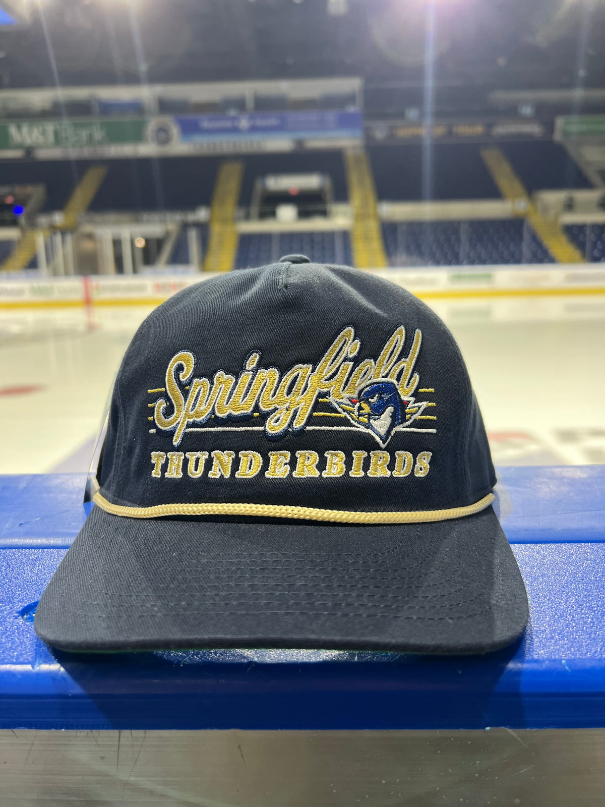 Navy Snapback w/Rope - Celly Hockey