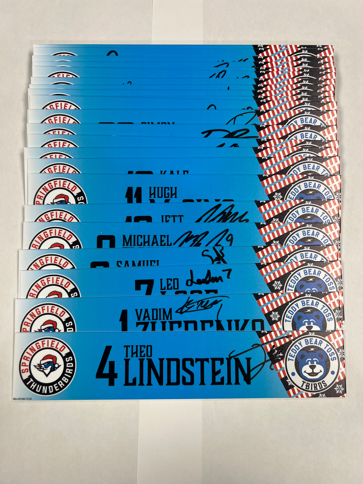 2025-26 Teddy Bear Toss Locker Nameplate