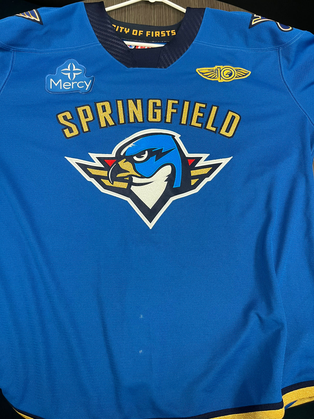 2025-26 Blue Authentic Jersey with #, No Name  - Locker Room Issued