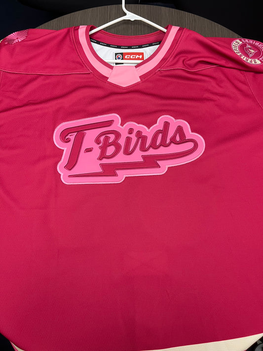 2025-26 Pink in the Rink Authentic Jersey with #, No Name - Locker Room Issued