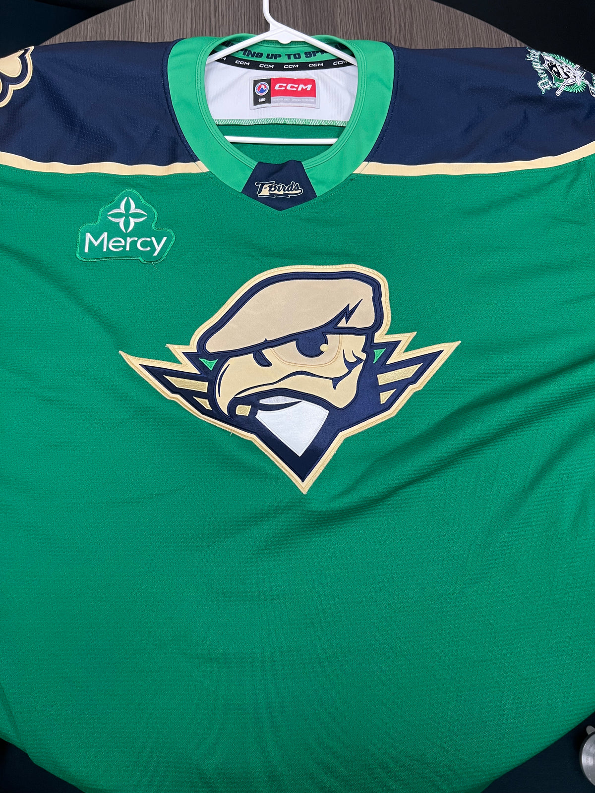 2025-26 Irish Authentic Jersey with #, No Name - Locker Room Issued