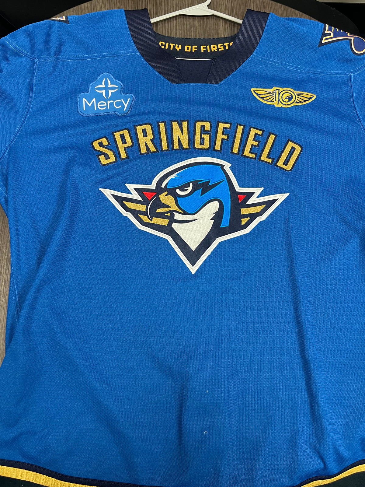 2025-26 Blue Authentic Jersey - #16 Gianfranco Cassaro - Warm Up Worn - Size 56 -  Set 1/1