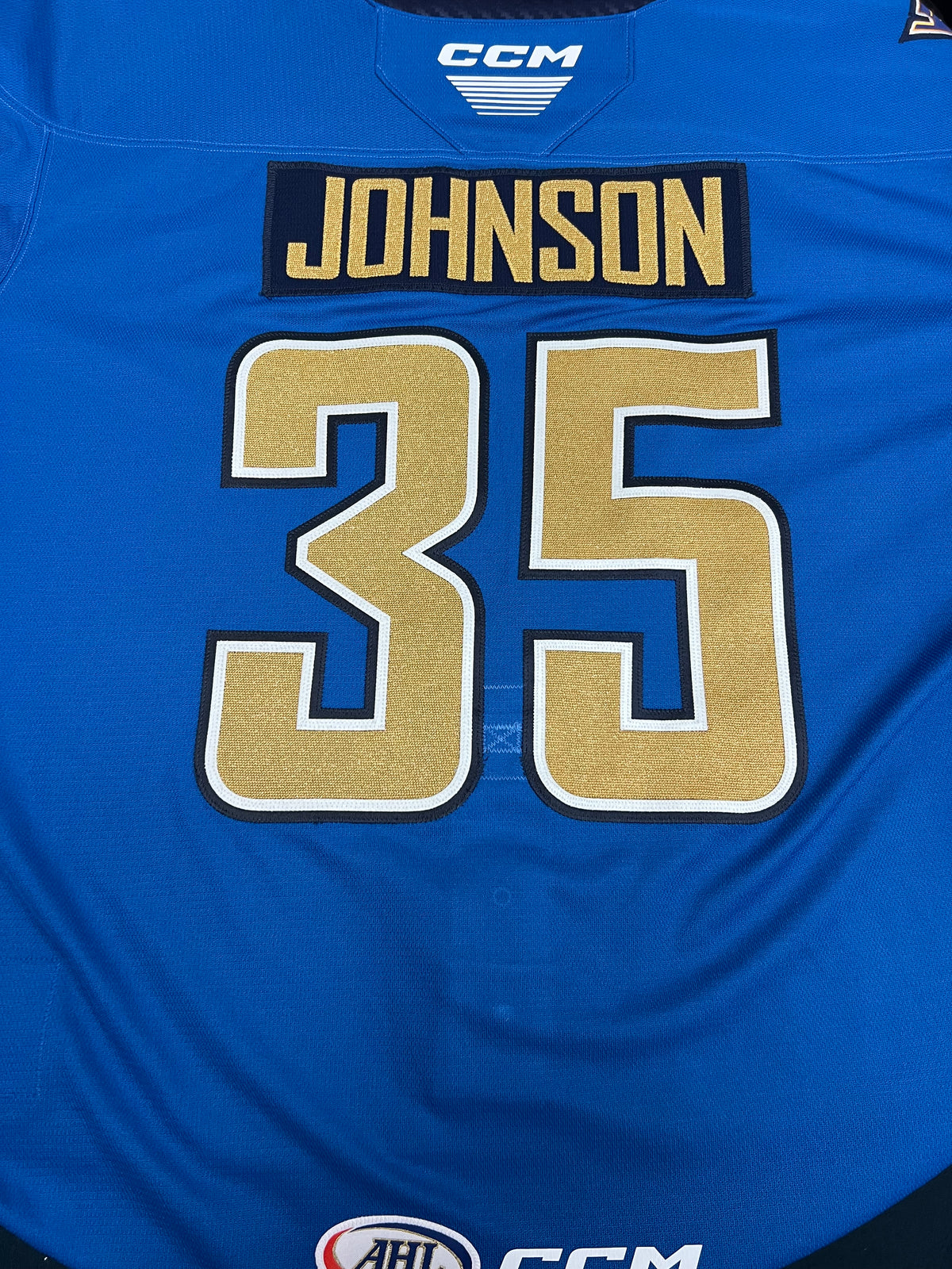 2025-26 Blue Authentic Jersey - #35 Cam Johnson - Bench Worn & Warm Up Worn - Size 60G - Set 1/1