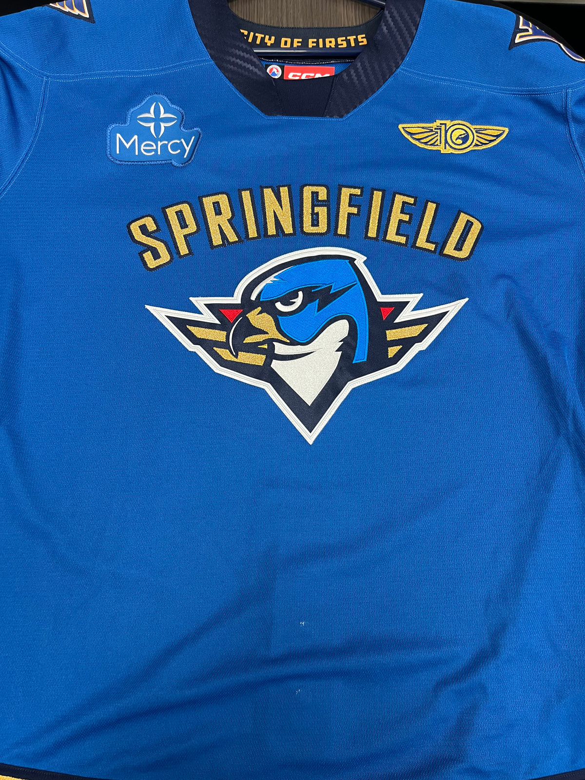 2025-26 Blue Authentic Jersey - #71 Mathieu Joseph - Game Issued - Size 56 - Set 1/2