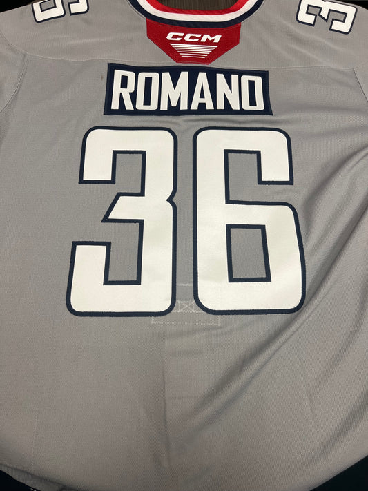 2025-26 Grey 3rd Authentic Jersey - #36 Anthony Romano - Game Issued - Size 56 - Set 1/1