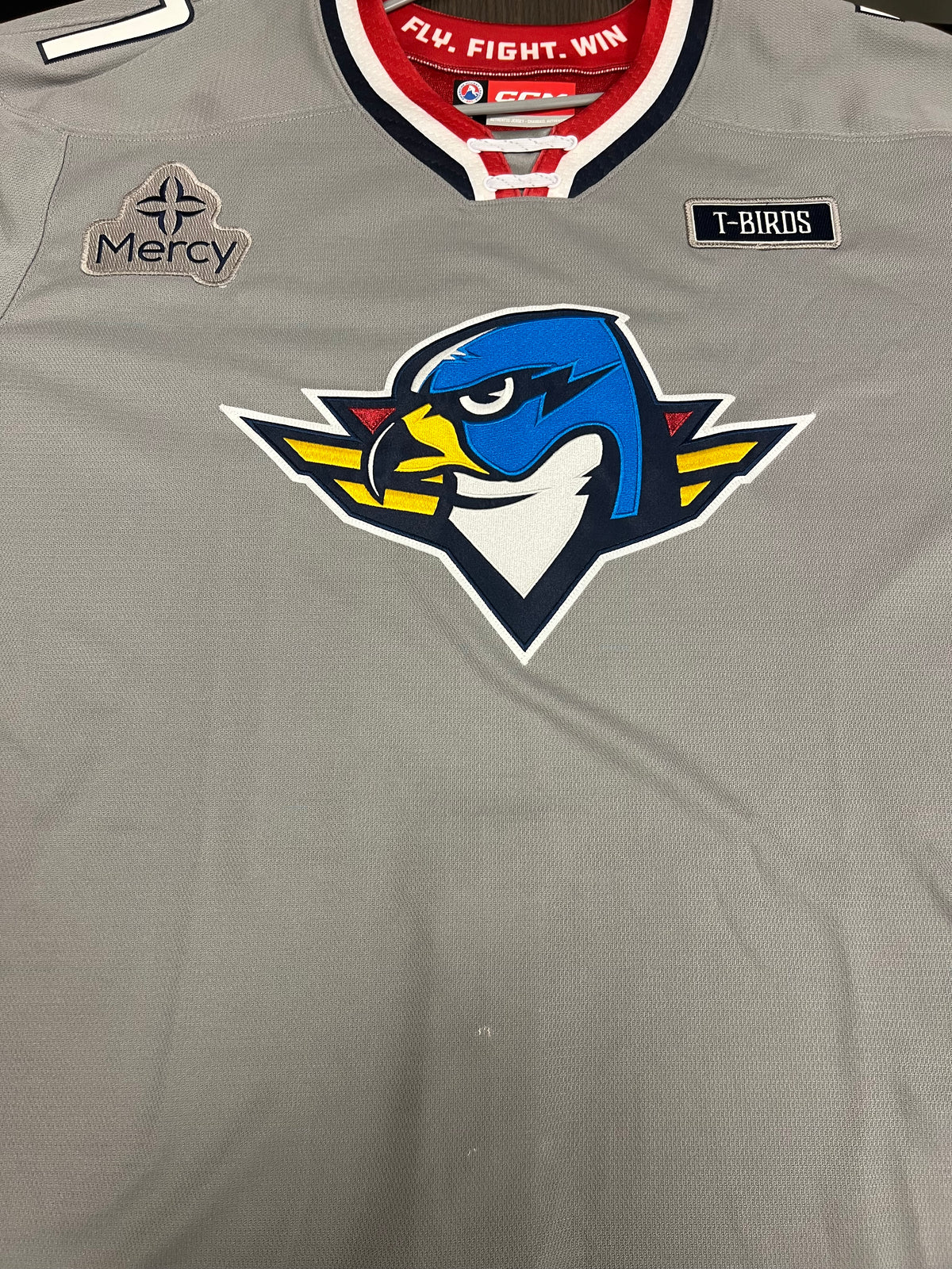 2025-26 Grey 3rd Authentic Jersey - #71 Mathieu Joseph - Game Issued - Size 56 - Set 2/2