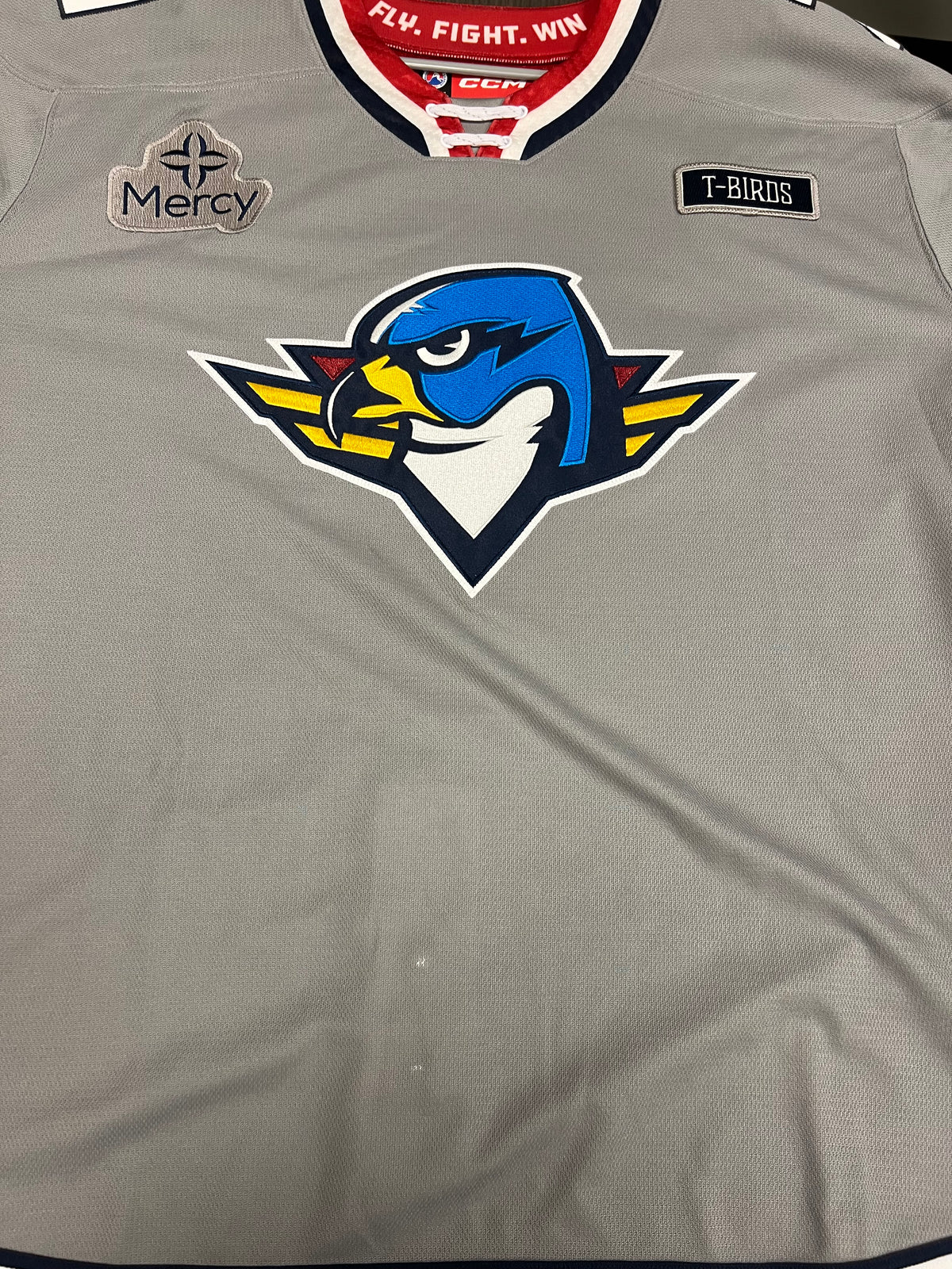 2025-26 Grey 3rd Authentic Jersey - #71 Mathieu Joseph - Game Worn - Size 56 - Set 1/2