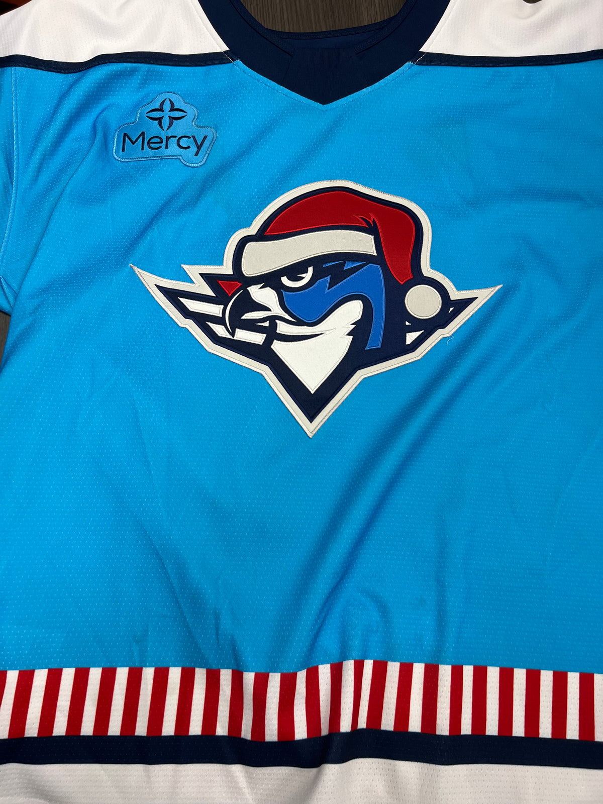 2025-26 Teddy Bear Toss/Santa Boomer Authentic Jersey - #37 Kevin Wall - Game Worn & Signed - Size 56 - Set 1/1