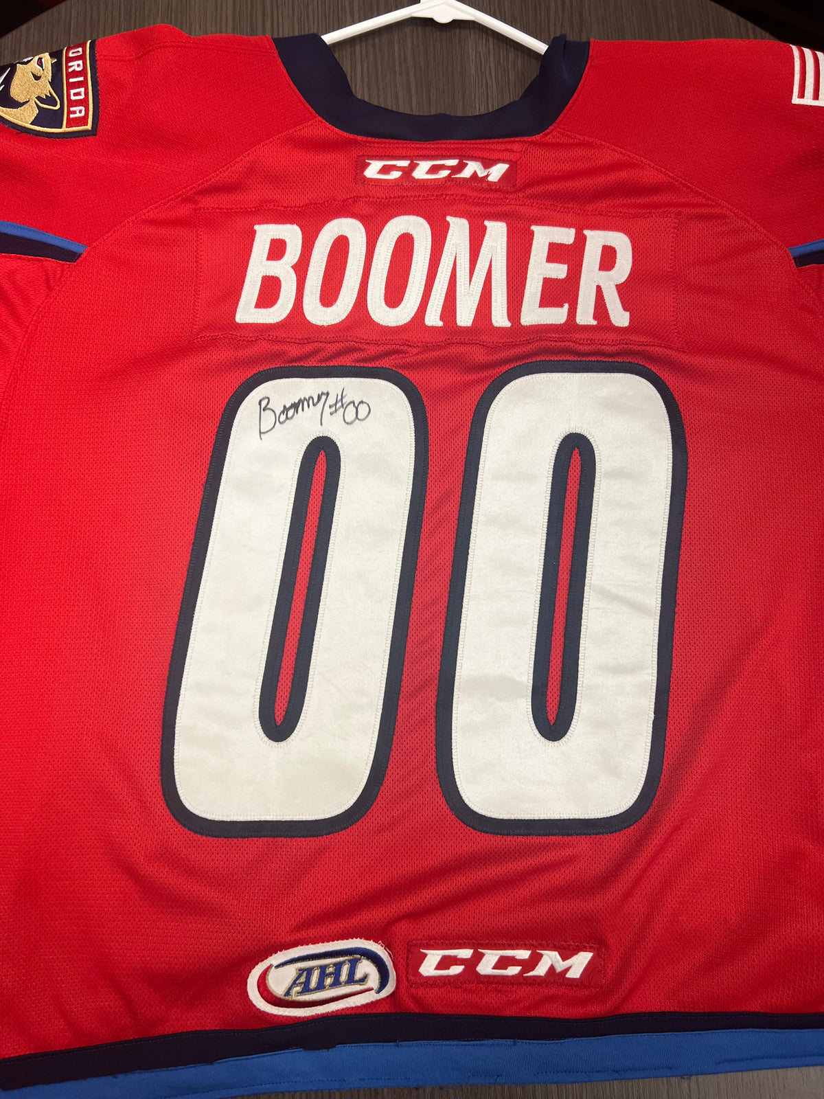 Red Authentic Jersey -  #00 BOOMER
