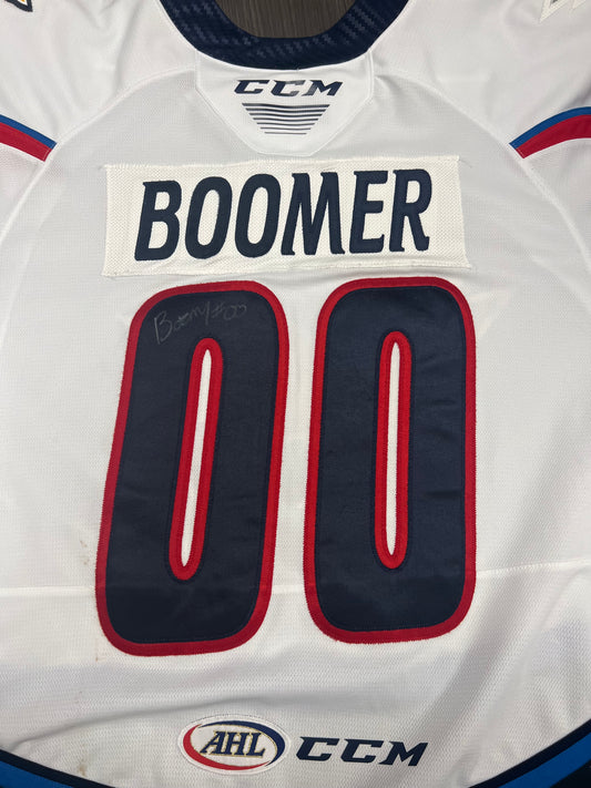 White Authentic Jersey -  #00 BOOMER