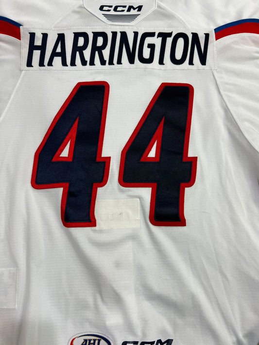 2024-25 White Jersey - #44 Scott Harrington - Game Worn - Size 56 - Set 1/2