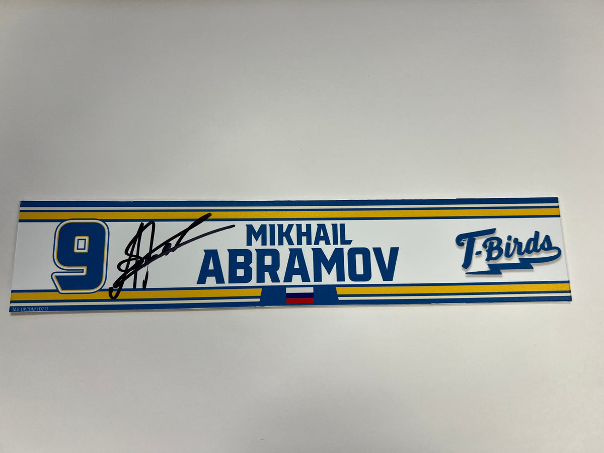 2023-24 Springfield Thunderbirds Locker Nameplate