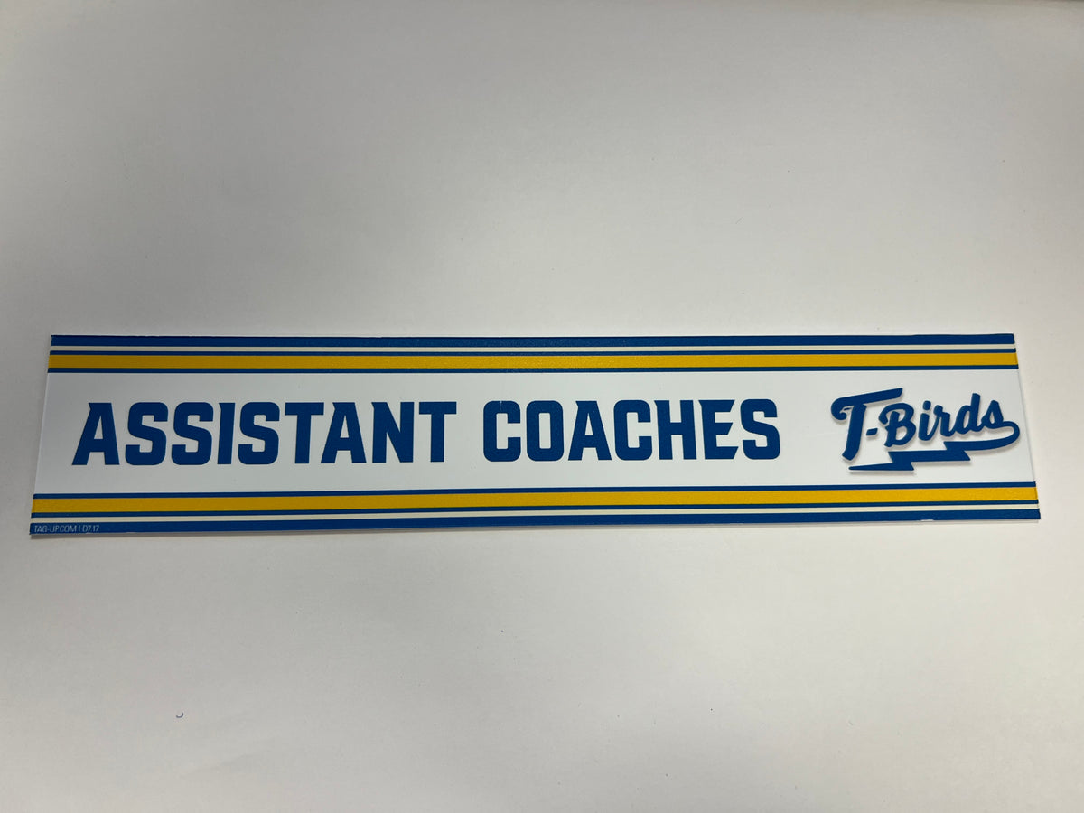 2023-24 Springfield Thunderbirds Locker Nameplate