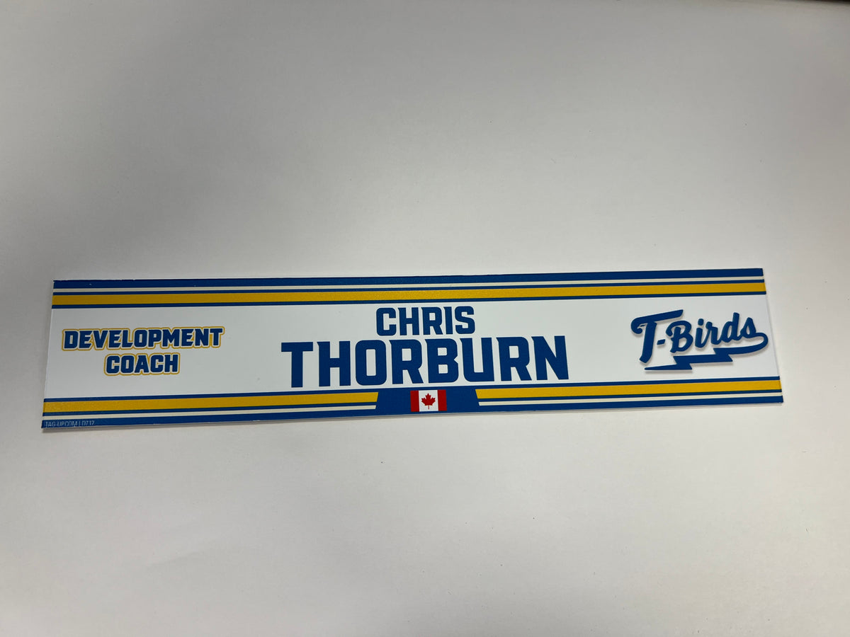 2023-24 Springfield Thunderbirds Locker Nameplate