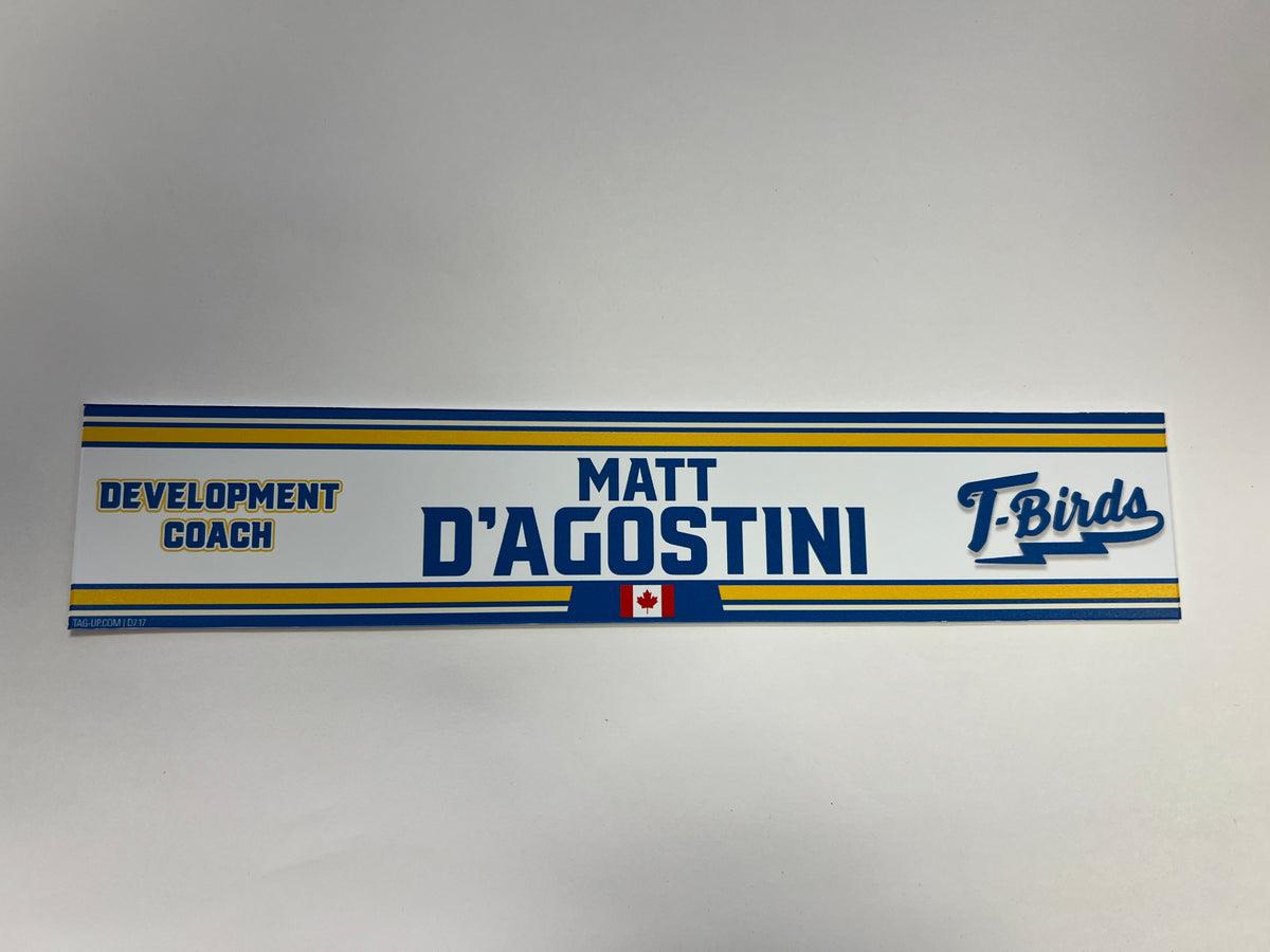 2023-24 Springfield Thunderbirds Locker Nameplate