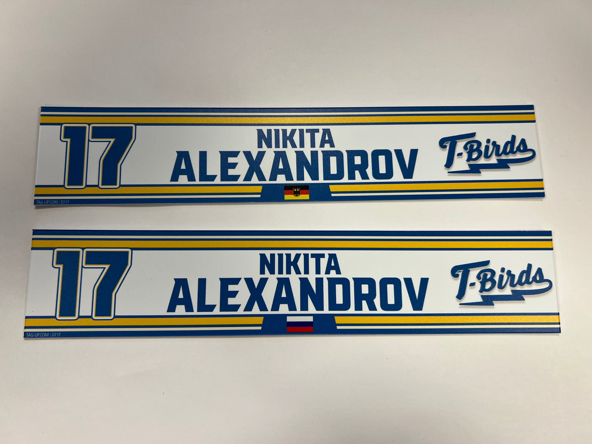 2023-24 Springfield Thunderbirds Locker Nameplate
