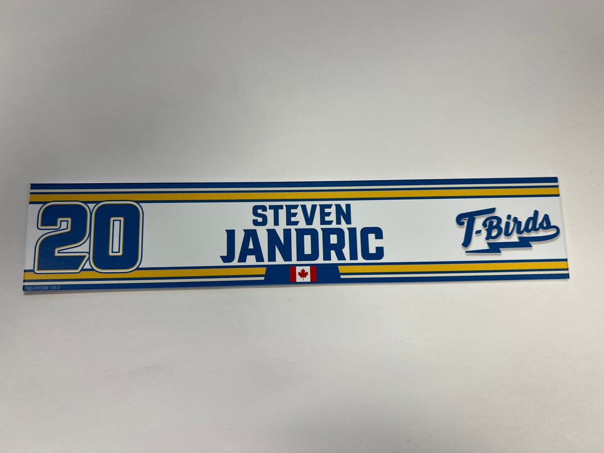 2023-24 Springfield Thunderbirds Locker Nameplate