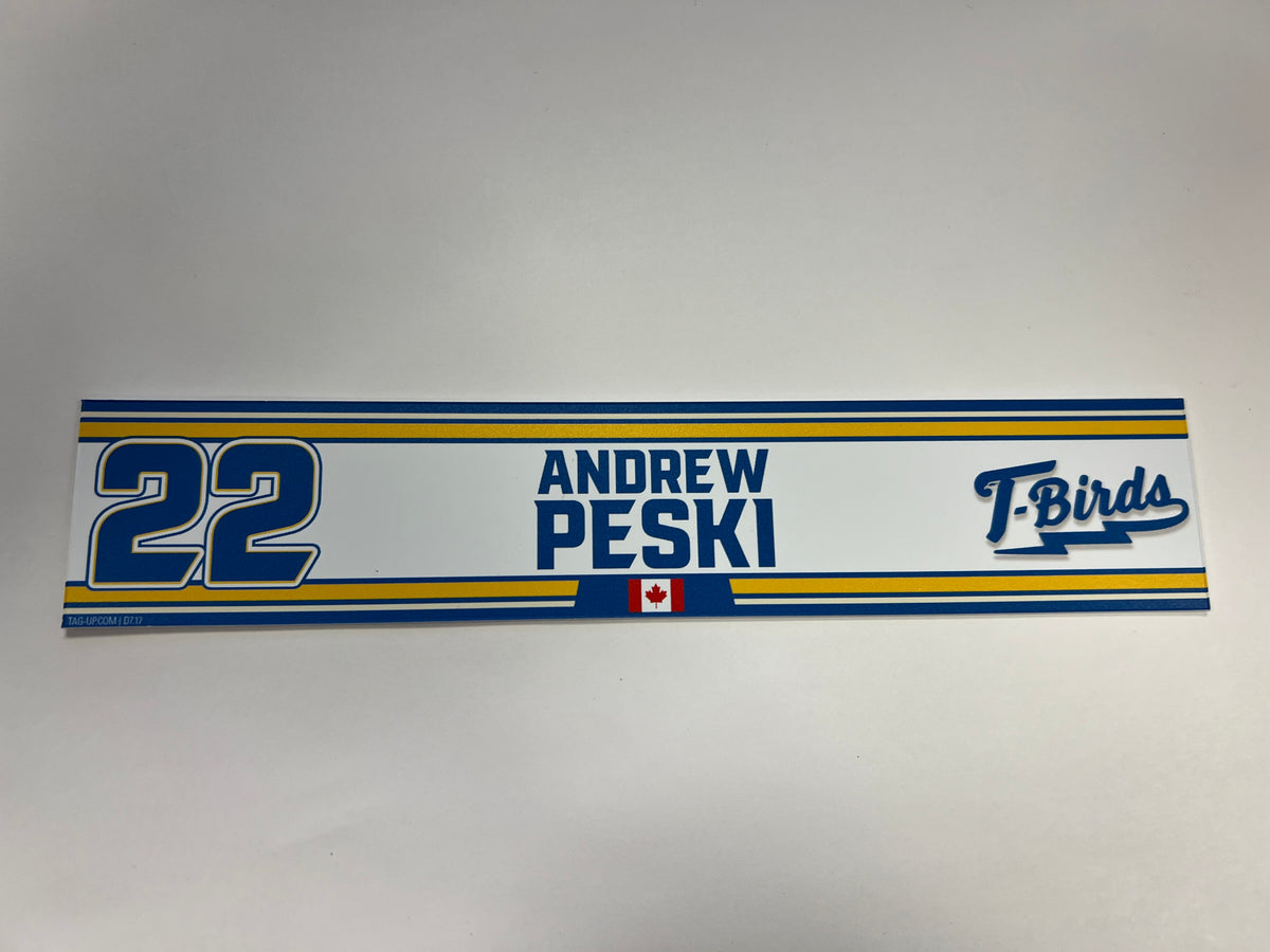2023-24 Springfield Thunderbirds Locker Nameplate