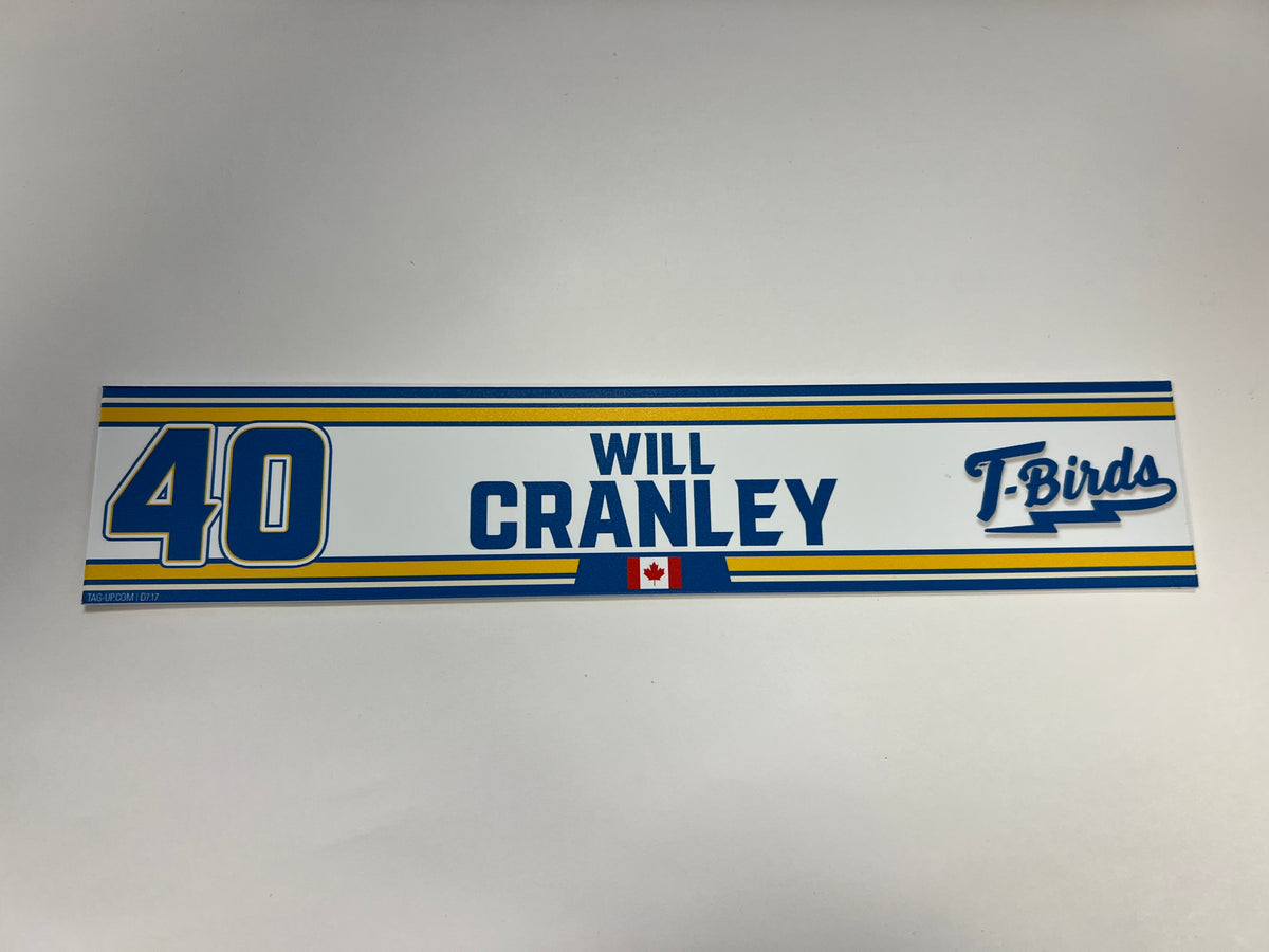 2023-24 Springfield Thunderbirds Locker Nameplate