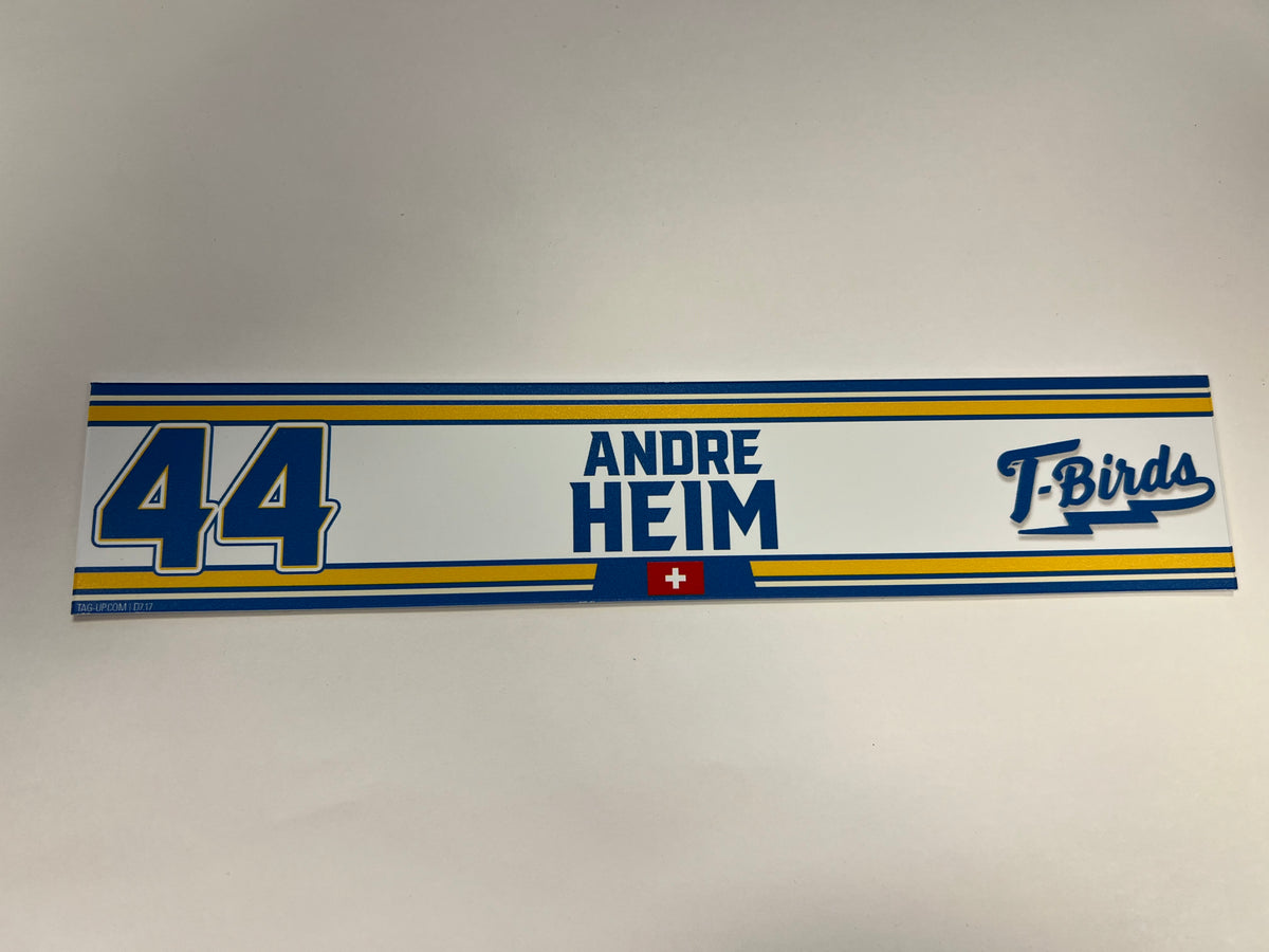 2023-24 Springfield Thunderbirds Locker Nameplate