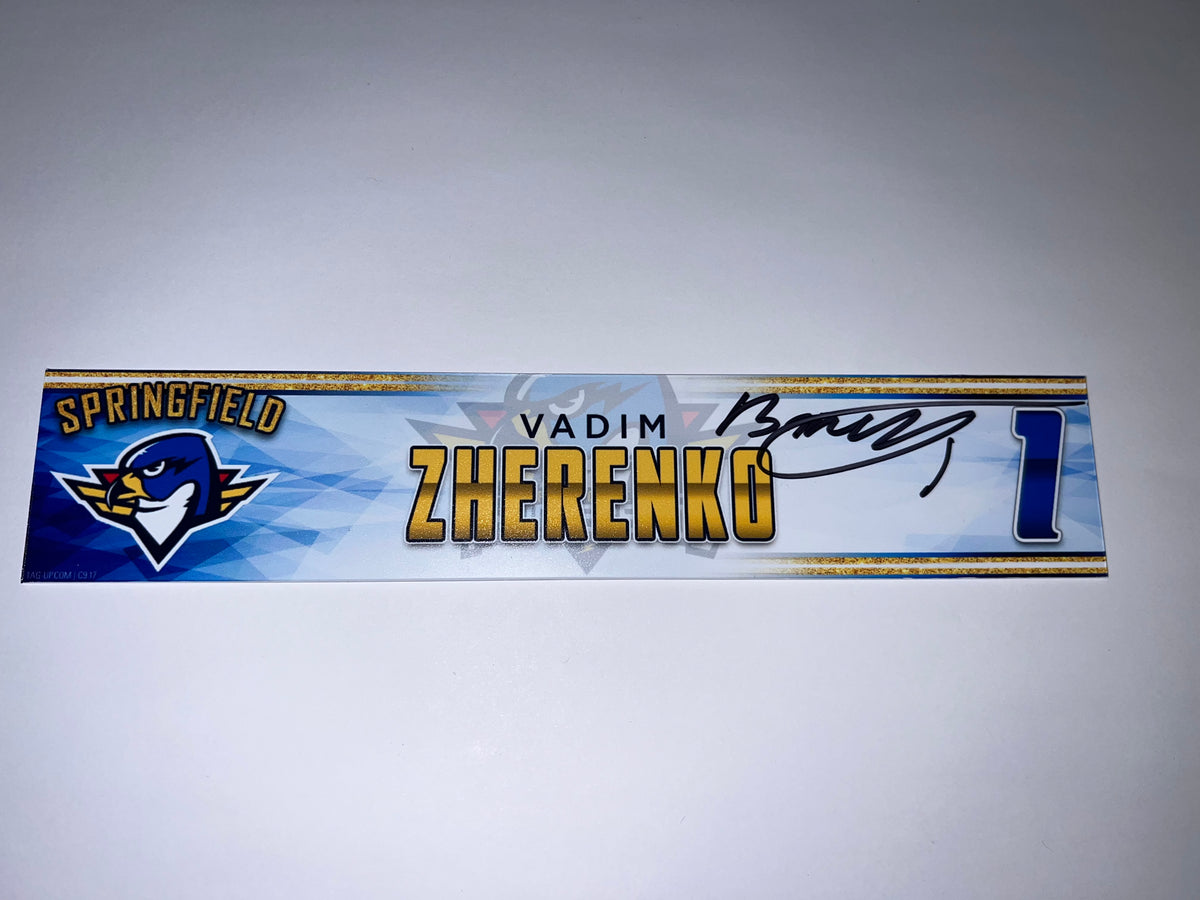 2023-24 Springfield Thunderbirds 3rd Jersey Locker Nameplate