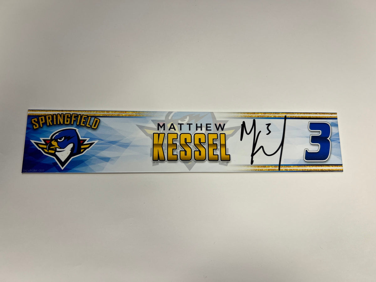 2023-24 Springfield Thunderbirds 3rd Jersey Locker Nameplate